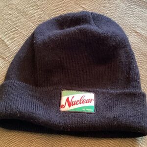 Nuclear Black Beanie with logo  Patch